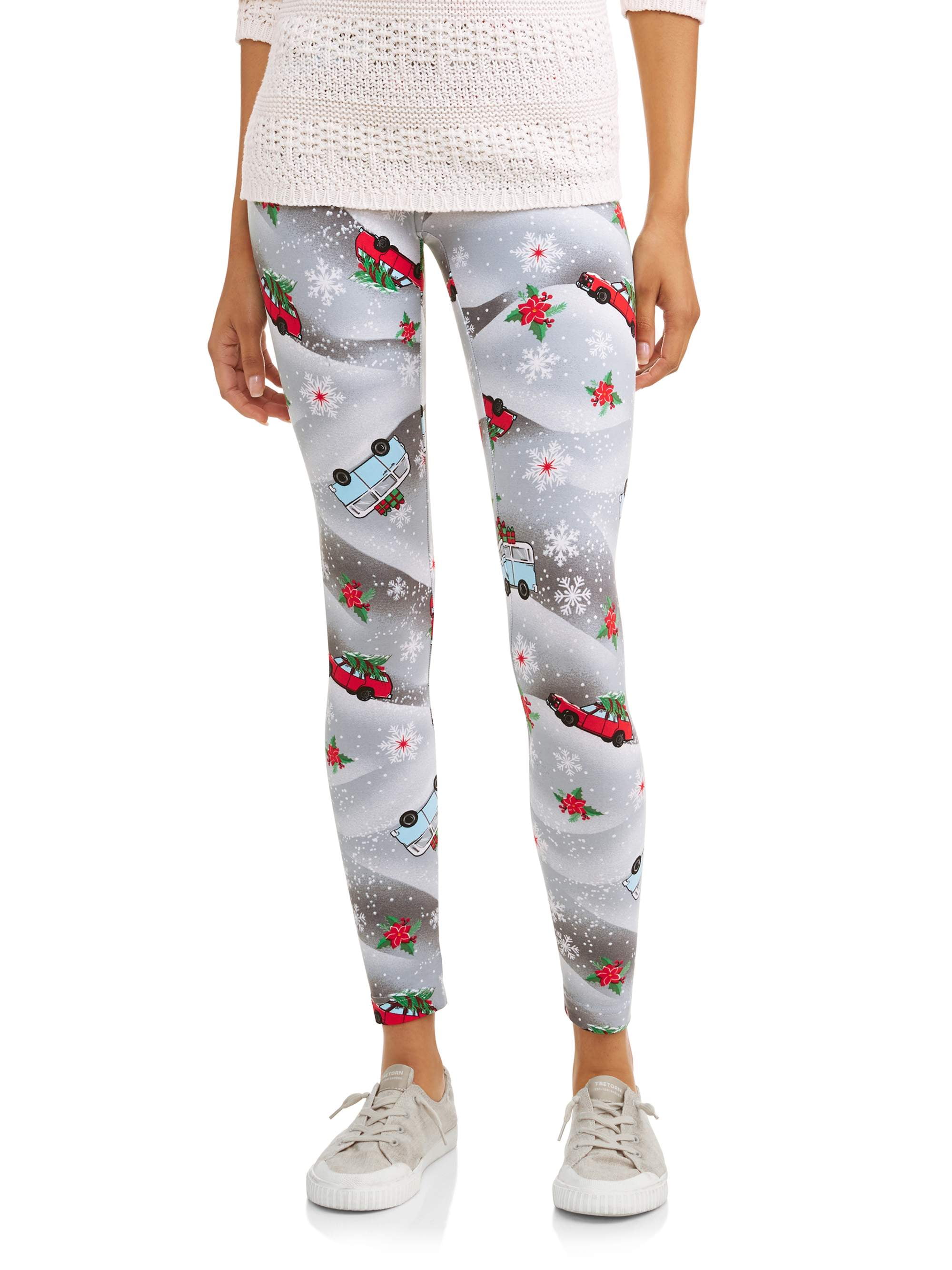 Women's Printed Holiday Leggings - Walmart.com