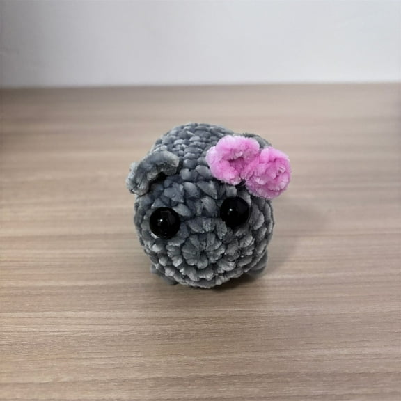 Chenille Sad Hamster Keychain under $5! Ke1Clo Emotional Doll Pendant Ornament for Bag Backpack Gift for Teens Girls Boys Cute Animal Toy Accessories Fashion Trend