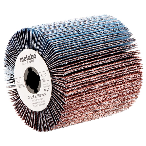 Metabo 623480000 4 x 4-Inch P120 Aluminum Oxide Abrasive Quad-Keyway Flap Wheel