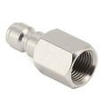 thumbnail image 4 of Female Thread Fitting, 304 Stainless Steel Easy To Connect NPT 1/8 Inch Female Straight Coupling Adapter  For CO2 Inflatable Attachment, 4 of 8