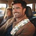 thumbnail image 3 of Uorisanigo Cartoon Mushroom Seatbelt Cushion Soft Comfort 2-Pack Seat Belt Shoulder Strap Covers Harness Pad Flannel Seatbelt Covers Universal Fit Seatbelt Cover Car Truck SUV, 3 of 7