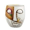 thumbnail image 2 of Colorful Resin Facial - Shaped Flower Pot - Abstract Design, Durable, and Versatile for Indoor and Outdoor Planting, 2 of 6