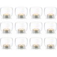 thumbnail image 1 of Candelabros votivos de Vidrio Transparente para Huracanes, 2.35 x 2.15 Pulgadas, Juego de 12 candelabros para Velas LED y sin Perfume, 1 of 16