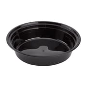 Karat [150 Pack - 24oz] Reusable Microwavable Meal Prep Containers with Lids | Black Round Plastic Food Containers (IM-FC4024B)