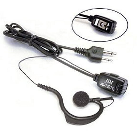 DELUXE EAR HOOK SPEAKER MICROPHONE FOR FOR STANDARD, ICOM, YEASU, ADI 2_WAY RADIOS