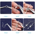 thumbnail image 5 of DIY 10Pairs Skeleton Key Dangle Earrings Making Kit Key Lock Wing Alloy Pendants Jump Rings & Earring Hooks for Beginners Jewelry Making Supplies Antique Silver, 5 of 9