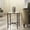 Black/Clear, variant on Safavieh Couture Tauri Modern Metal and Tempered Glass Round End Table, Brass/Clear