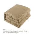thumbnail image 5 of JML Ensemble de Literie 8 Pcs Matelassé Diamant avec Draps, Simple, Taupe, 5 of 5