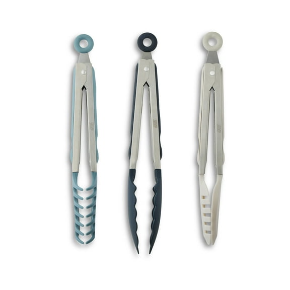 Thyme & Table Heat Resistant Silicone Locking Tongs (3 Count)