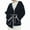 Black, variant on Women'S Fall Winter Cardigan Trendy Warm Mid Length Contrasting Colors Coat Casual Plus Size Cardigan Black XXL