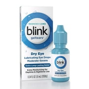 Blink Gel Tears Lubricating Eye Drops, from Bausch + Lomb, 0.34 Fl oz