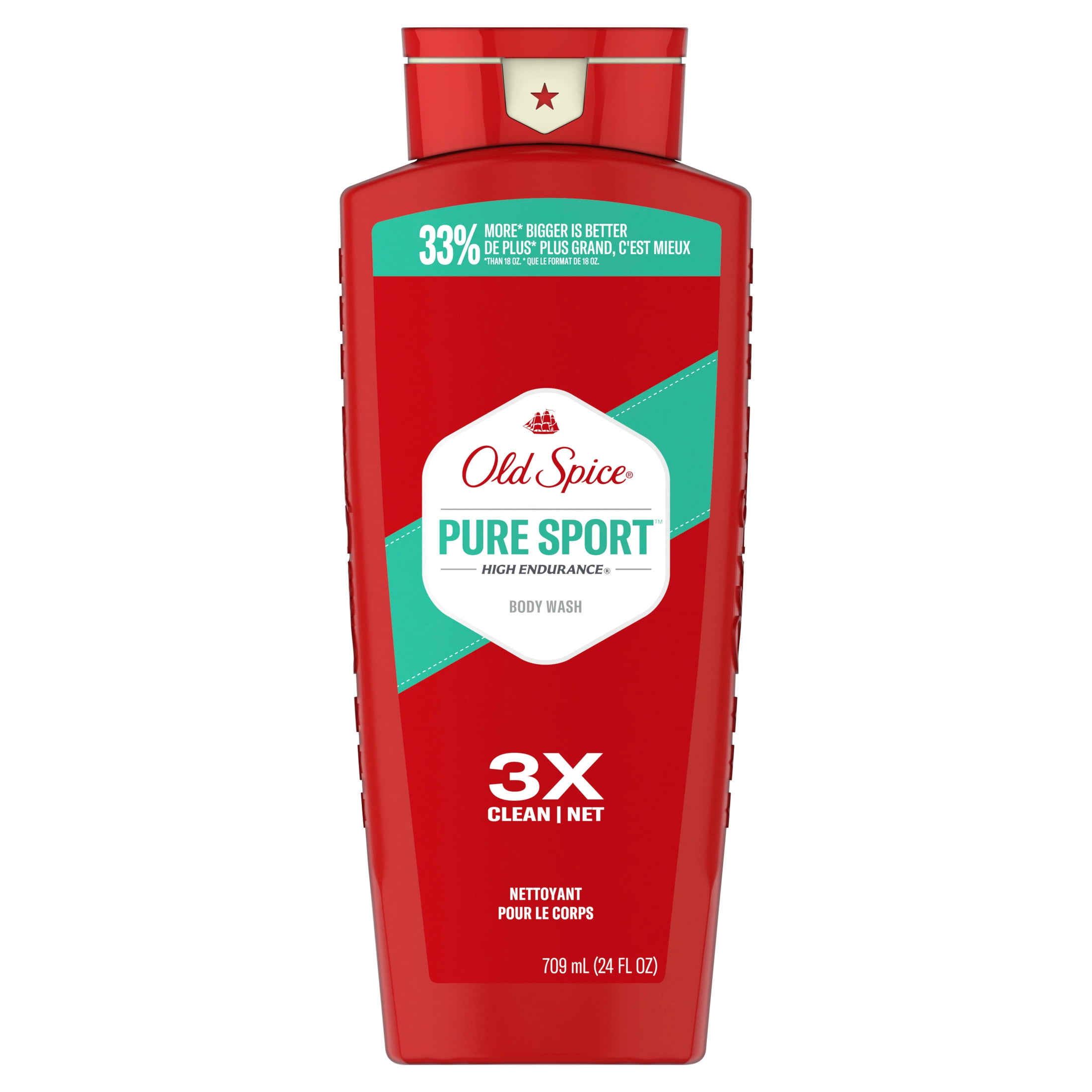 (2 pack) Old Spice Body Wash for Men, Pure Sport, 24/7 Shower Fresh, 24 fl oz