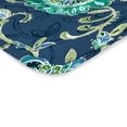 thumbnail image 4 of Jordan Manufacturing 38" x 21" Fanfare Capri Blue Floral Rectangular Outdoor Wrought Iron Chair Cushion with Ties and Hanger Loop, 4 of 12