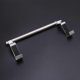 thumbnail image 3 of Metal Towel Bar Single Rod Telescopic Bath Towel Hand Towel Shelf Holder for Home Office Bathroom Shower Bath Towels Silver, 3 of 4