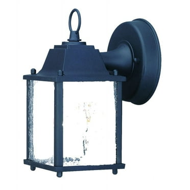 Matte Black Hanging Waterfall Glass Lantern Wall Light