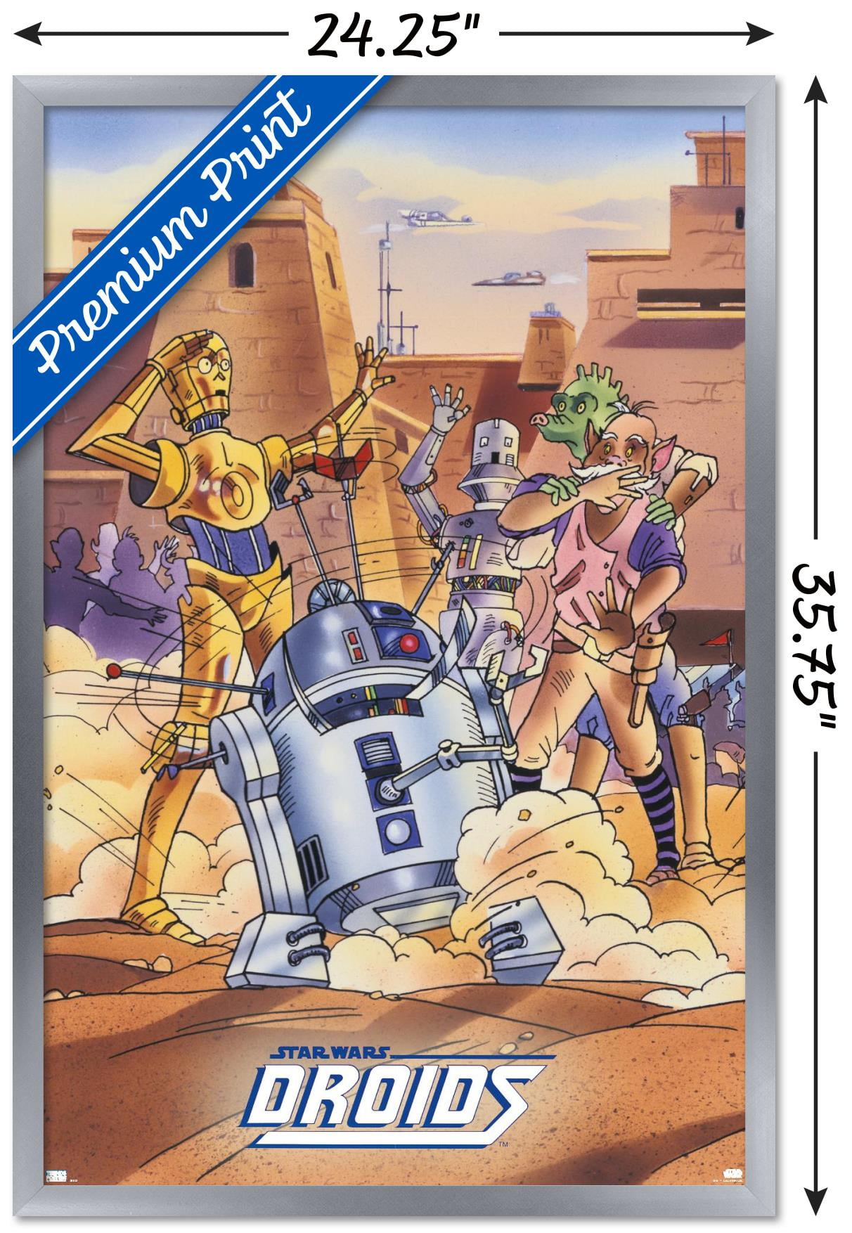 Star Wars: Droids - Malfunction Wall Poster, 22.375" x 34", Framed