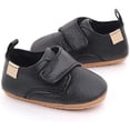 thumbnail image 5 of Infant Baby Boys Girls Classic PU Leather Wedding Loafers Brogue Toddler Oxford Dress Shoes First Steps Walking Flat Lazy Crib Shoe, 5 of 6