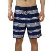thumbnail image 1 of Wide Leg Pants Men's Summer Thin Fast-Drying Beach Trousers Casual Drawstring Sports Short Pants Blue S, 1 of 8