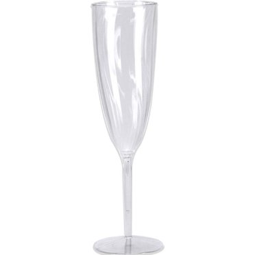 Plastic Clear Patterned Champagne Flutes Party Supplies 12 Pieces Walmart Com