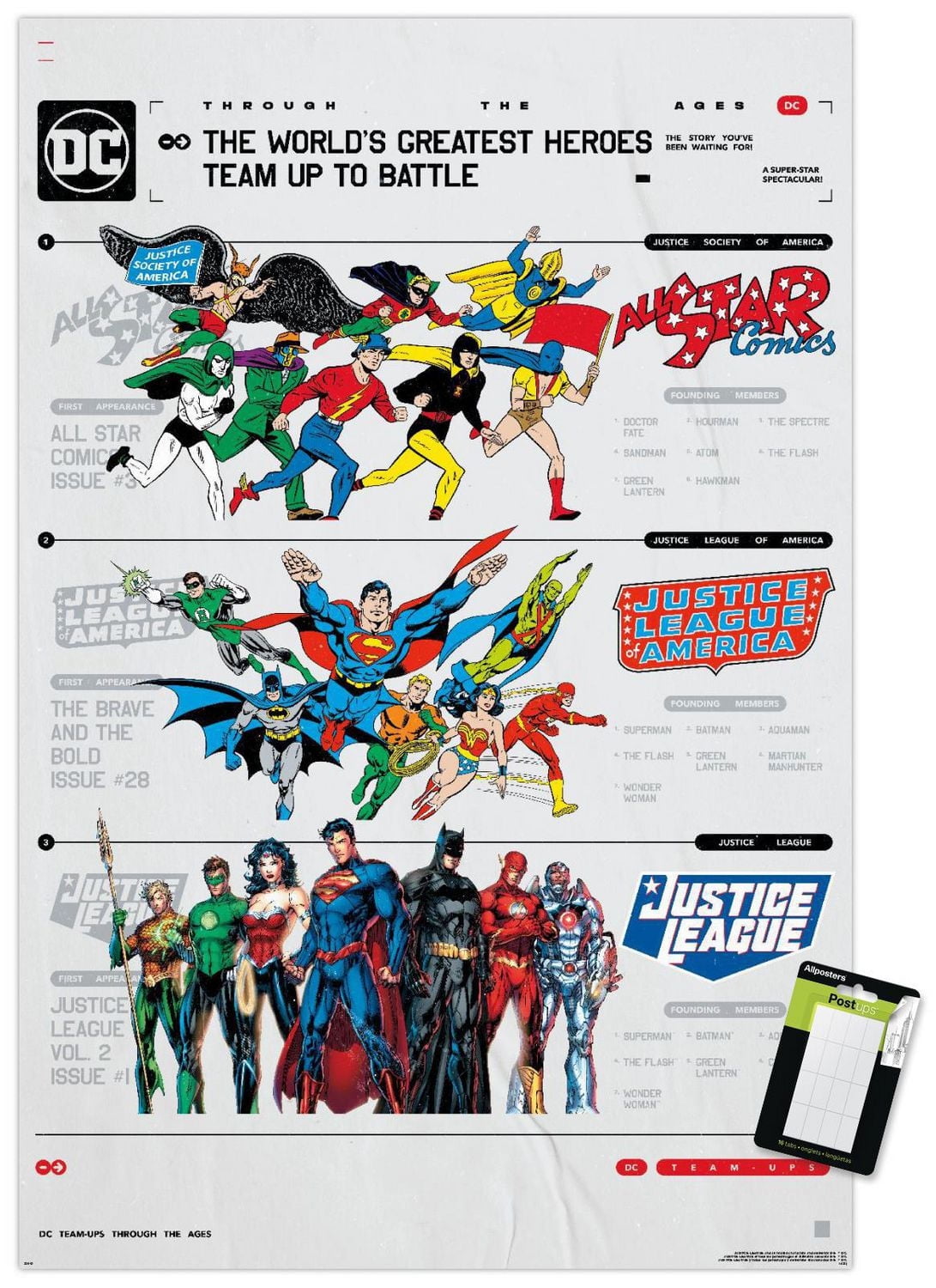 DC Comics 90th - Greatest Team-Up Wall Poster