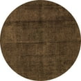 thumbnail image 1 of Ahgly Company Indoor Round Abstract Brown Modern Area Rugs, 7' Round, 1 of 4