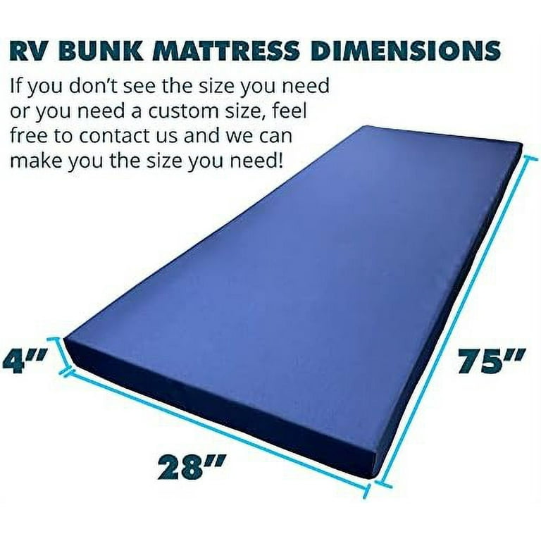 Rv bunk mattress 28x75 top
