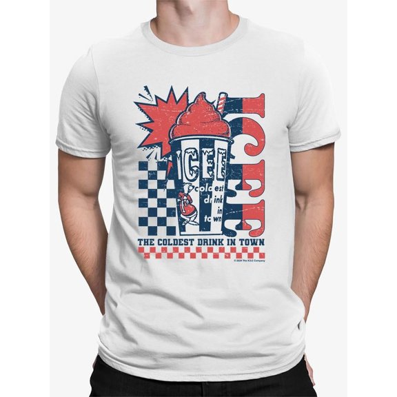 Retro ICEE Cool Explosion - 'Coldest Drink In Town' Vintage Graphic Men's T-shirt