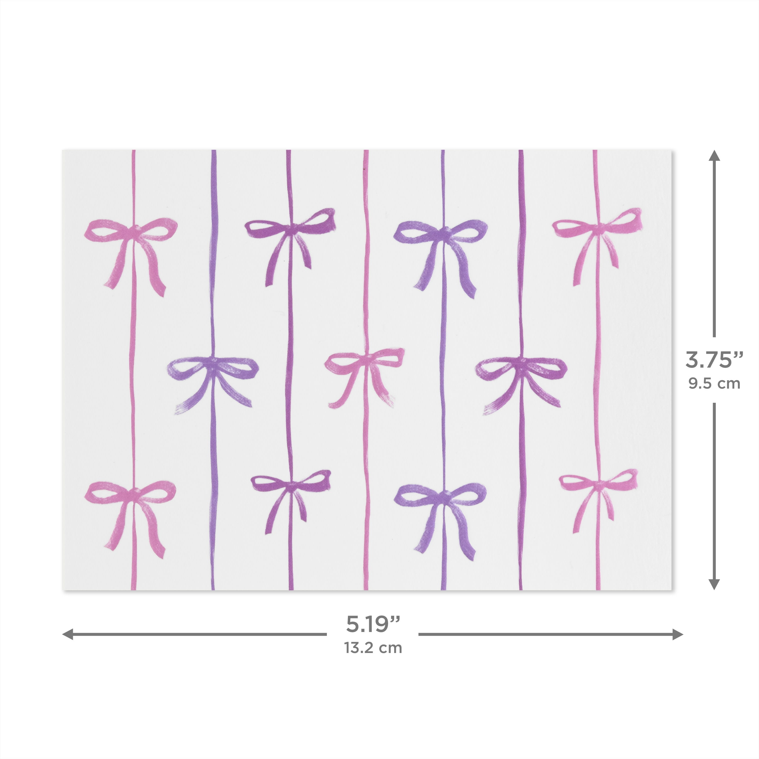 Hallmark Blank Notes (Rows of Bows),10 Count