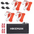 thumbnail image 1 of Cuerda de Camping HIKEMAN con Polea de Trinquete 4 mm 4 m (4 Unidades, Naranja), 1 of 6