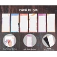 thumbnail image 5 of Inkdotpot Pack of 6 Funny Magnetic Dry Erase List For Fridge, Wipe Clean w/ NoStain, Quick Notes Shopping & Grocery List Whiteboard for Fridge, 8.75" x 3.8"(Brush Stroke), 5 of 6