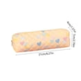 thumbnail image 3 of Cute Heart Pattern Pencil Pouch, Soft Fabric Pencil Case, Large Capacity Portable Storage Pouch, Smooth Zipper Closure for Office Study and Daily Commute, 3 of 6