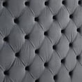 thumbnail image 2 of Better Home Products Velvet King Bed with Deep Button Tufting in Gray, 2 of 10