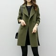 thumbnail image 4 of FRSASU Plus Size Women Coats Clearance Women'S Autumn Winter Jacket Outwear Cardigan Slim Coat Overcoat, 4 of 5
