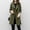 Army Green, variant on Womens Autumn Winter Casual Jacket Casual Outwear Cardigan Slim Coat Overcoat