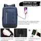 thumbnail image 4 of Mochila para portátil para viajes de negocios, bolsa para portátil con puerto de carga USB, azul, 4 of 6