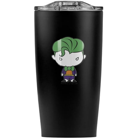 

Batman Joker Cute Chibi Character Stainless Steel 20 oz Travel Tumbler Vacuum Insulated & Double Wall with Leakproof Sliding Lid | Great for Coffee/Hot Drinks and Cold Beverages