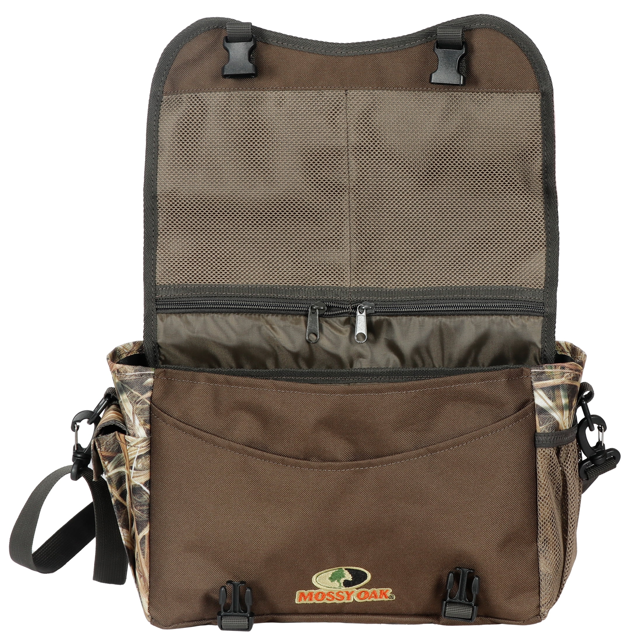 Mossy Oak Quick Hit Timber Blind Bag Belt, 11.81" x 5.12" x 7.87", Mossy Oak Shadow Grass Habitat Camouflage, Hunting Field Game Bag with Buckle