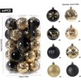 thumbnail image 2 of Bolas de Navidad KAIYANG 34 piezas Adornos navideños Oro negro, 2 of 5