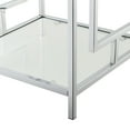thumbnail image 6 of Convenience Concepts Town Square Chrome End Table, Faux White Marble/Chrome Frame, 6 of 8