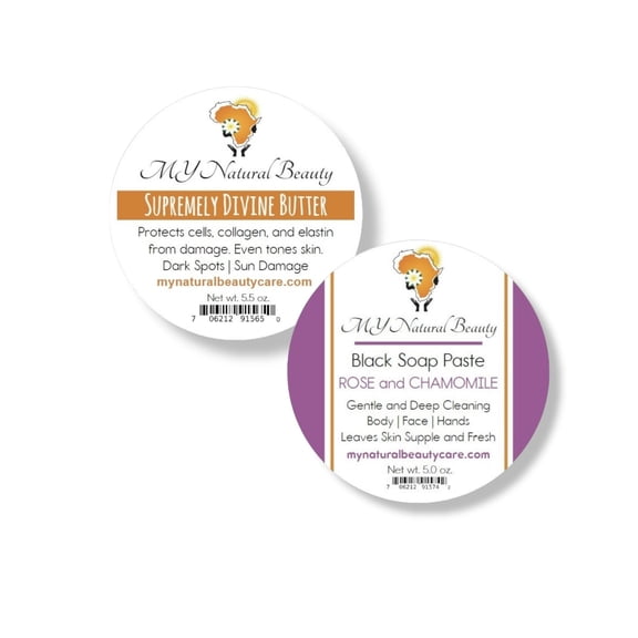 ALL-NATURAL Paste Soap and Scar Repair COMBO Set | ROSE and CHAMOMILE | Good for Dry and Sensitive Skin | Acne, Eczema, Rosacea | Face and Body Care | Hydrates, Heals and Protects Skin