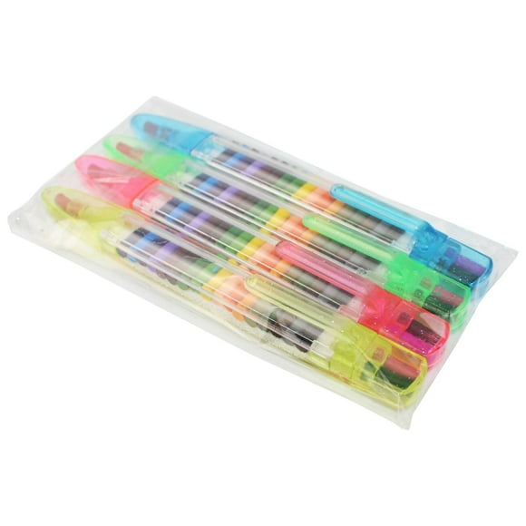Xihbxyly 4 Sets of Colorful Crayons 20 Colors Multi-functional Painting Graffiti Pens for Primary School Students and Children Oil Painting Stick Pens Suitable for School Office Travel Supplies