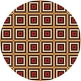 thumbnail image 1 of Ahgly Company Indoor Round Patterned Brown Sand Brown Area Rugs, 6' Round, 1 of 6