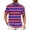 Hot Pink@GC@, variant on CONZONE Men's T-Shirts Short Sleeve T Shirts for Men Casual Crew Neck Striped Lightweight Tees Soft Cozy Athletic Tops