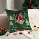 thumbnail image 4 of Juego de almohadas navideñas de peluche con diseño de copo de nieve y árbol de Navidad, de lana bordada, para sala de estar, sofá, decoración para fiestas navideñas., 4 of 5