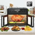 thumbnail image 2 of PwZzk 24L Dual Zone Air Fryer Oven with French Glass Door, 16 Presets, 360° Heat Circulation, LED Display, Rotisserie, 2 of 7