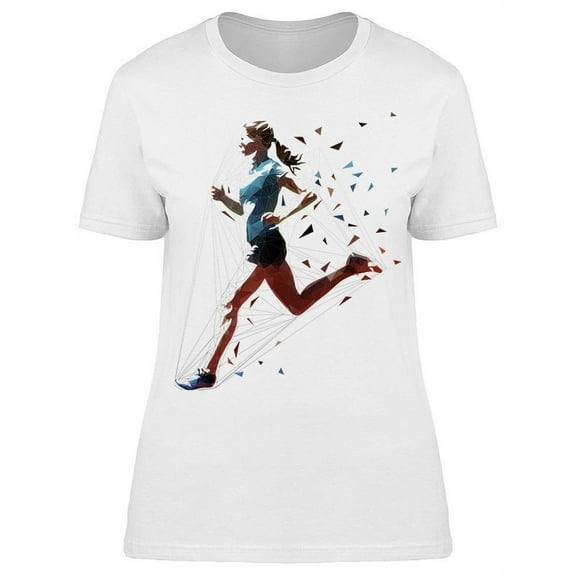 Running Woman T-Shirt Women -Image by Shutterstock, Female Large