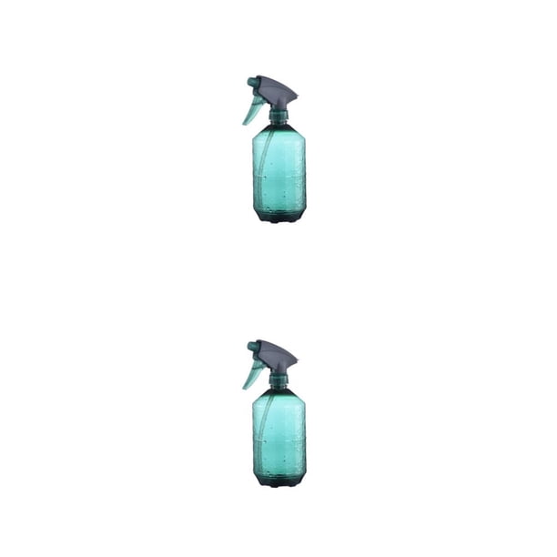 Yuarrent Botella rociadora de mano de plástico transparente, rociador de niebla de 800ml, herramientas de jardinería, gran capacidad con Verde 2piezas