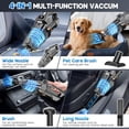 thumbnail image 4 of Aspiradora de mano inalámbrica EYYA, potente succión de 16 kPa, recargable, pantalla HD y 3 luces LED, ideal para coche, hogar y pelo de mascotas., 4 of 5