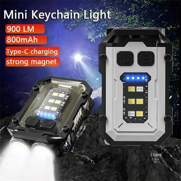 900 LM LED Flashlight Porte-Clés USB Rechargeable Mini Flashlight Lumière de Travail Poche Nouvelle Arrivée