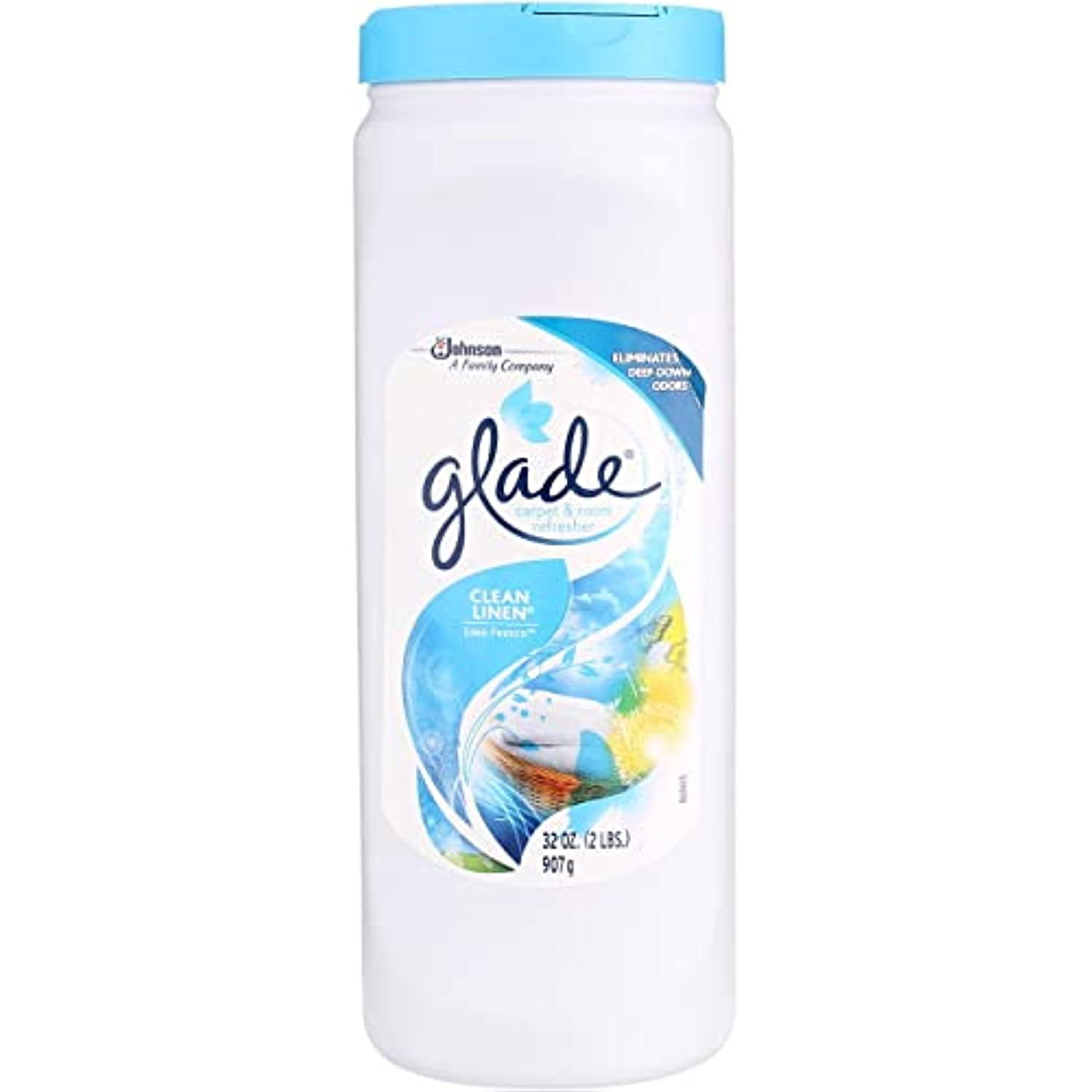 Glade Carpet & Room Deodorizer Clean Linen, 32 Ounce (Pack Of 2